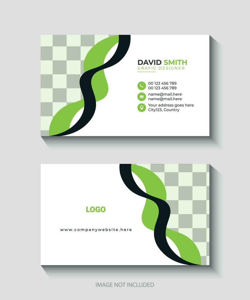 business card modern design vector