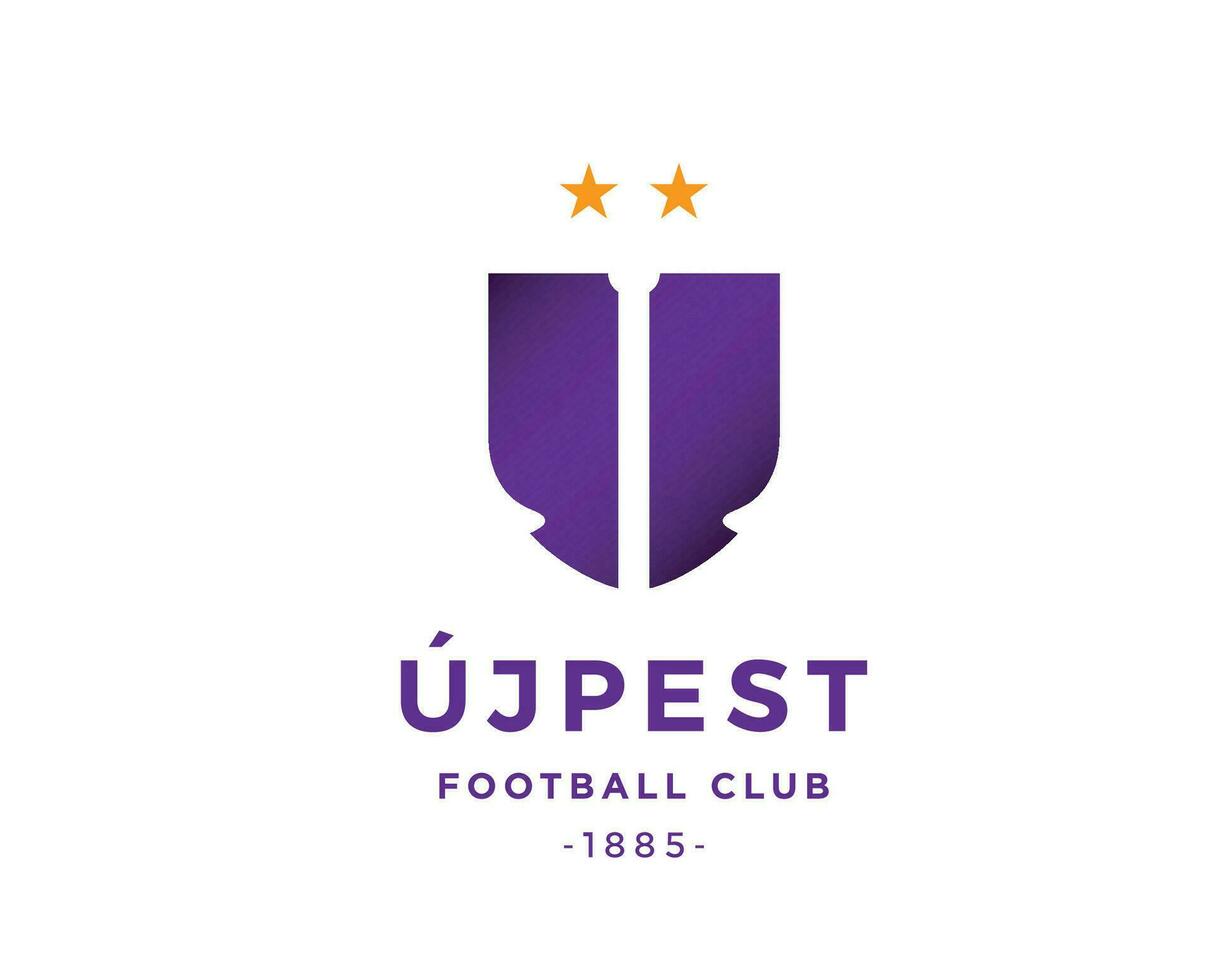 Ujpest FC Club Symbol Logo Greece League Football Abstract Design Vector Illustration