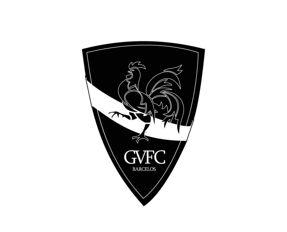 gil vicente club logo símbolo negro Portugal liga fútbol americano resumen diseño vector ilustración