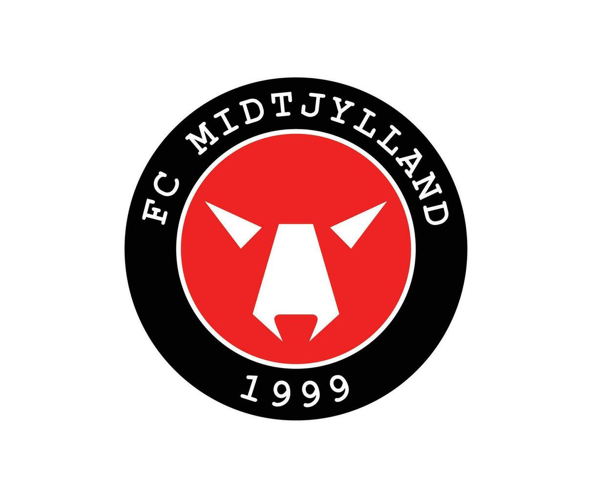 fc midjylland club logo símbolo Dinamarca liga fútbol americano resumen diseño vector ilustración