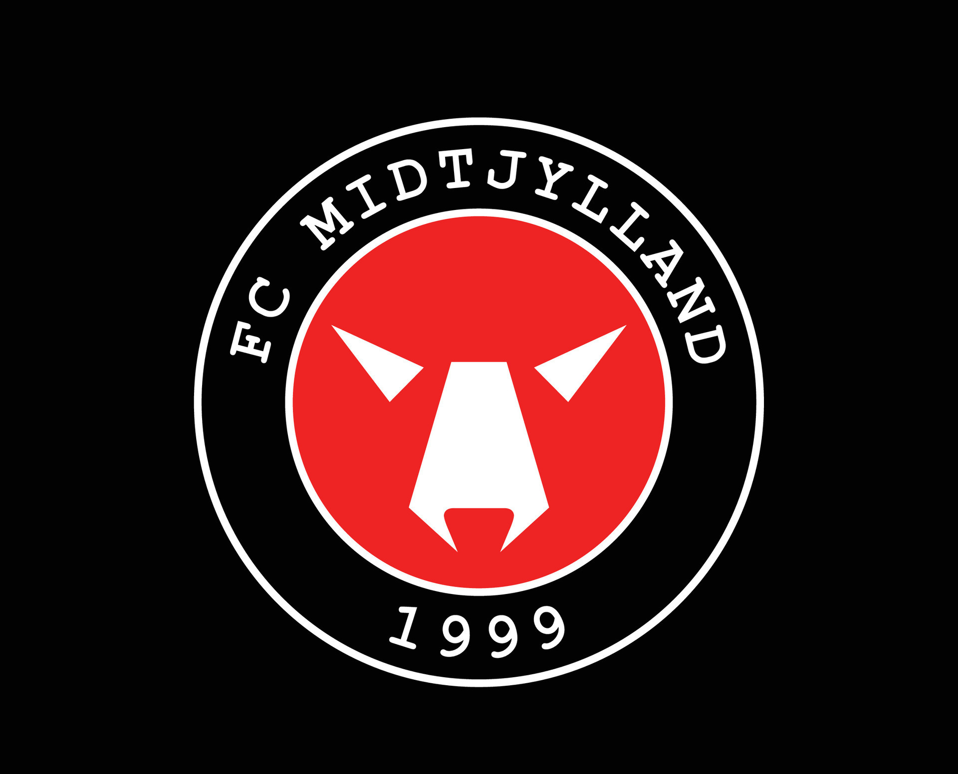 FC Midtjylland Club Logo Symbol Denmark League Football Abstract Design 