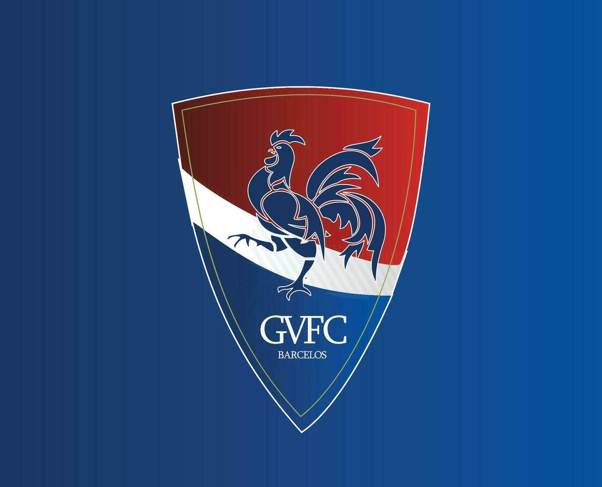 gil vicente club logo símbolo Portugal liga fútbol americano resumen diseño vector ilustración con azul antecedentes