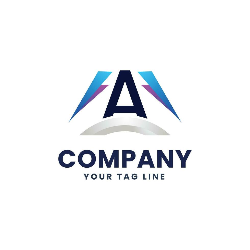 a letter logo design for business vector