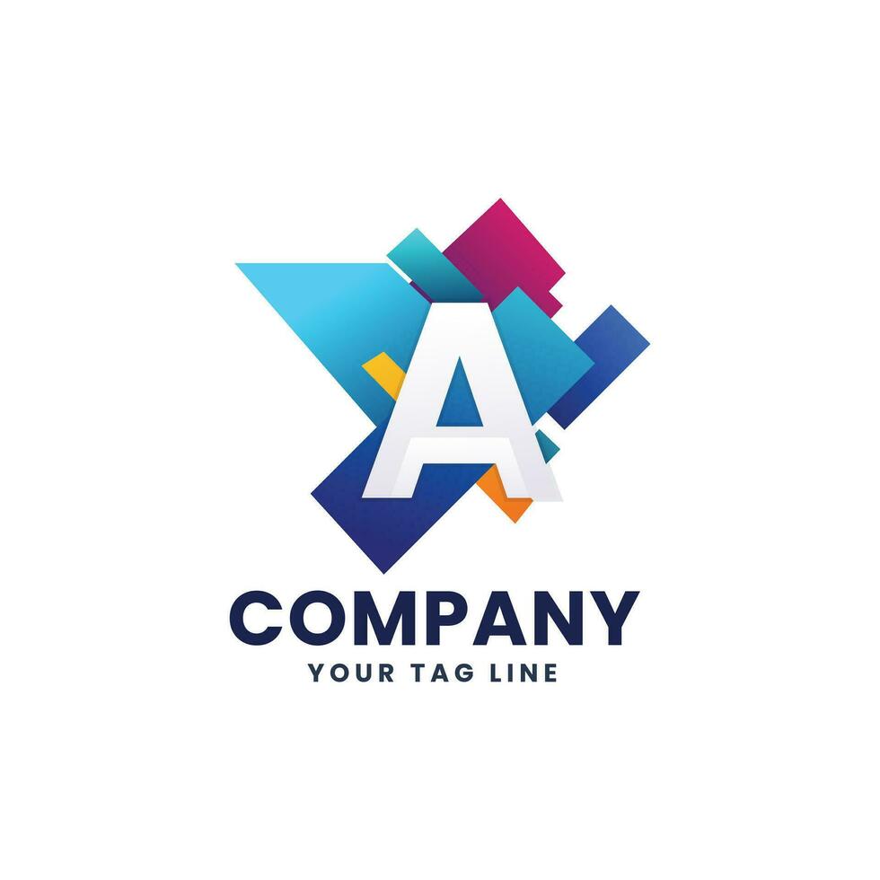 a letter logo design for business vector