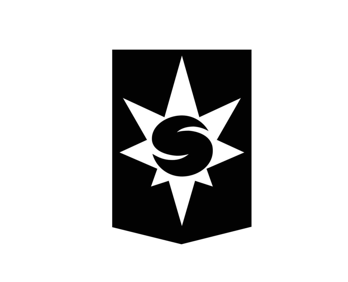 stjarnan gardabaer club logo símbolo negro Islandia liga fútbol americano resumen diseño vector ilustración