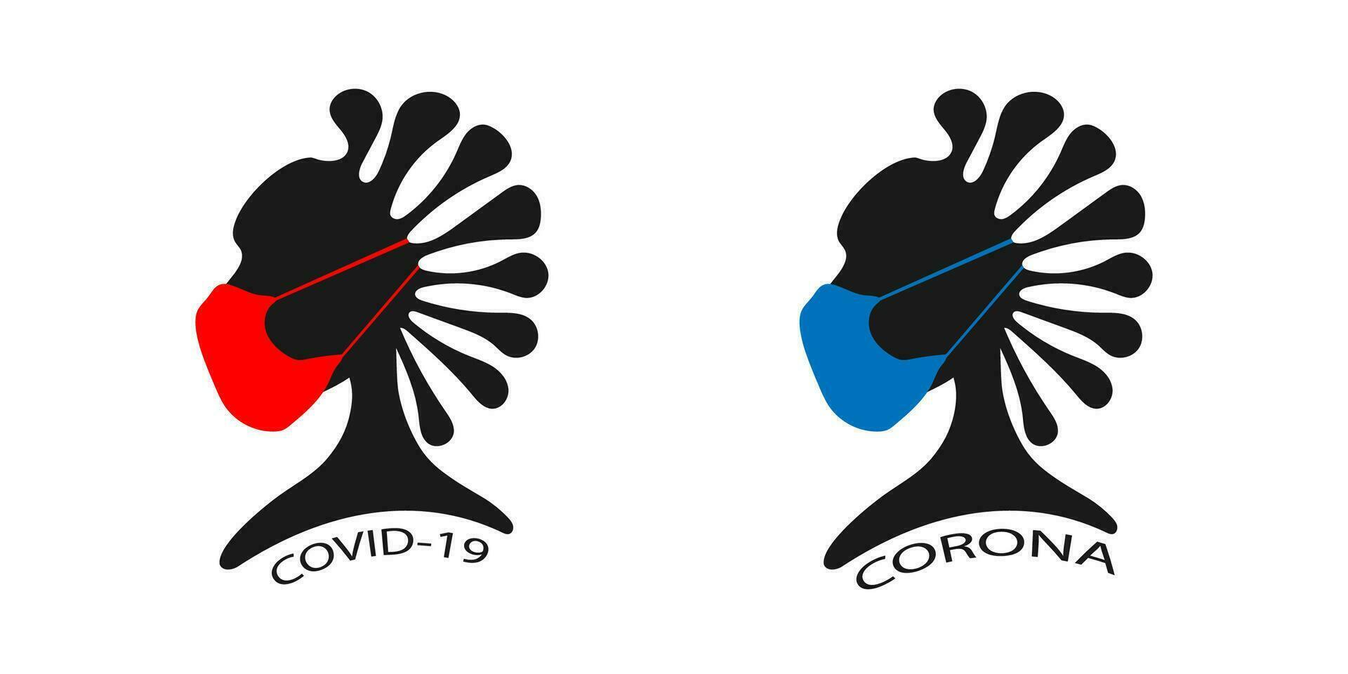 Coronavirus outbreak. Entrance is only in a mask. Warning sign vector for use to notice to people or visiter beware and wear face mask before enter the area to protect covid-19 corona and other virus