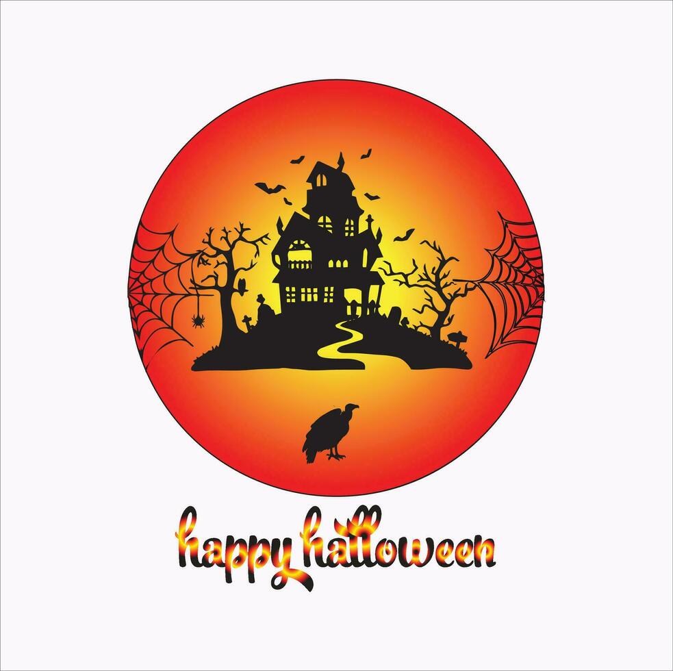 HAPPY HALLOWEEN T SHIRT DESIGN vector