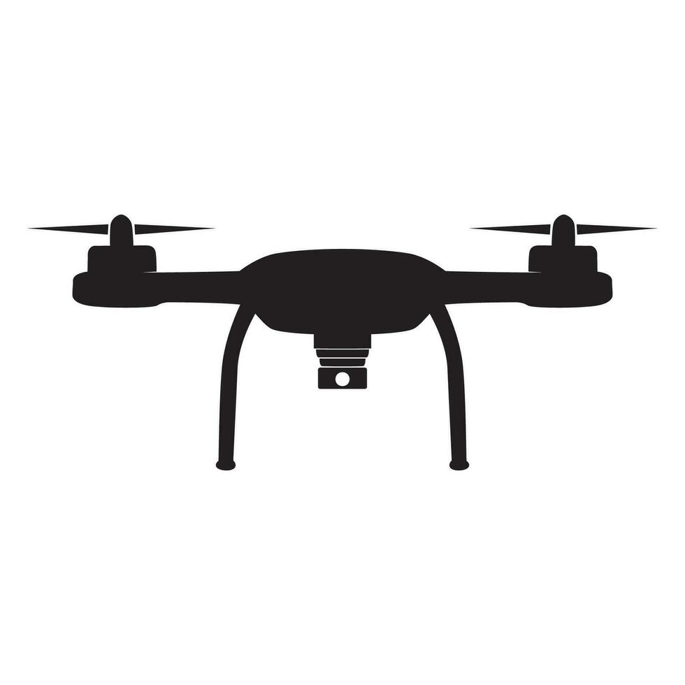 drone silhouette design. helicopter sign and symbol. vector
