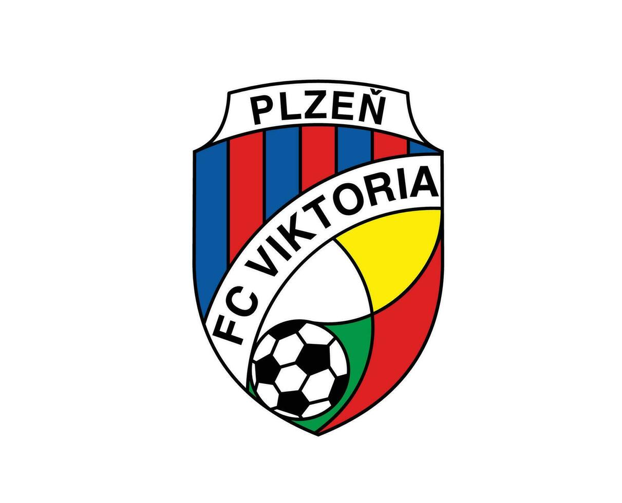 FC Viktoria Plzen Club Logo Symbol Czech Republic League Football Abstract Design Vector Illustration
