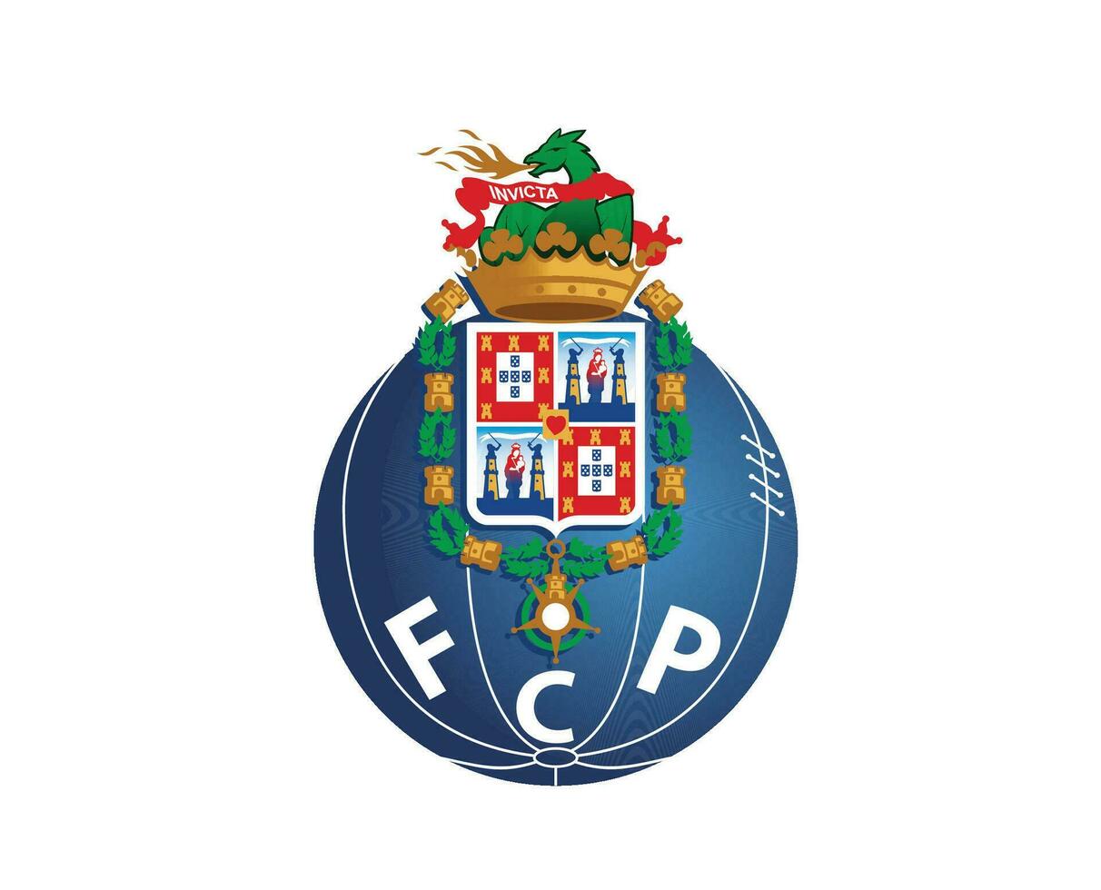 FC Porto Club Logo Symbol Portugal League Football Abstract Design Vector Illustration