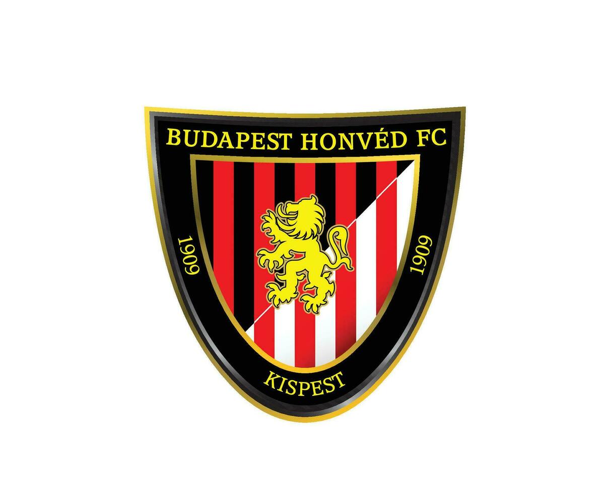Budapest hondo fc club símbolo logo Hungría liga fútbol americano resumen diseño vector ilustración