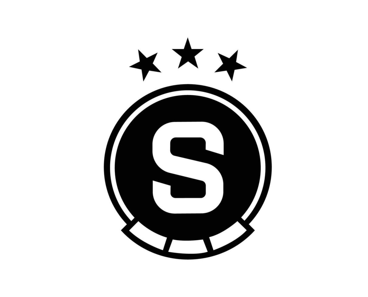 Slavia Praga clube logotipo símbolo tcheco república liga futebol abstrato  Projeto vetor ilustração com Preto fundo 29952034 Vetor no Vecteezy