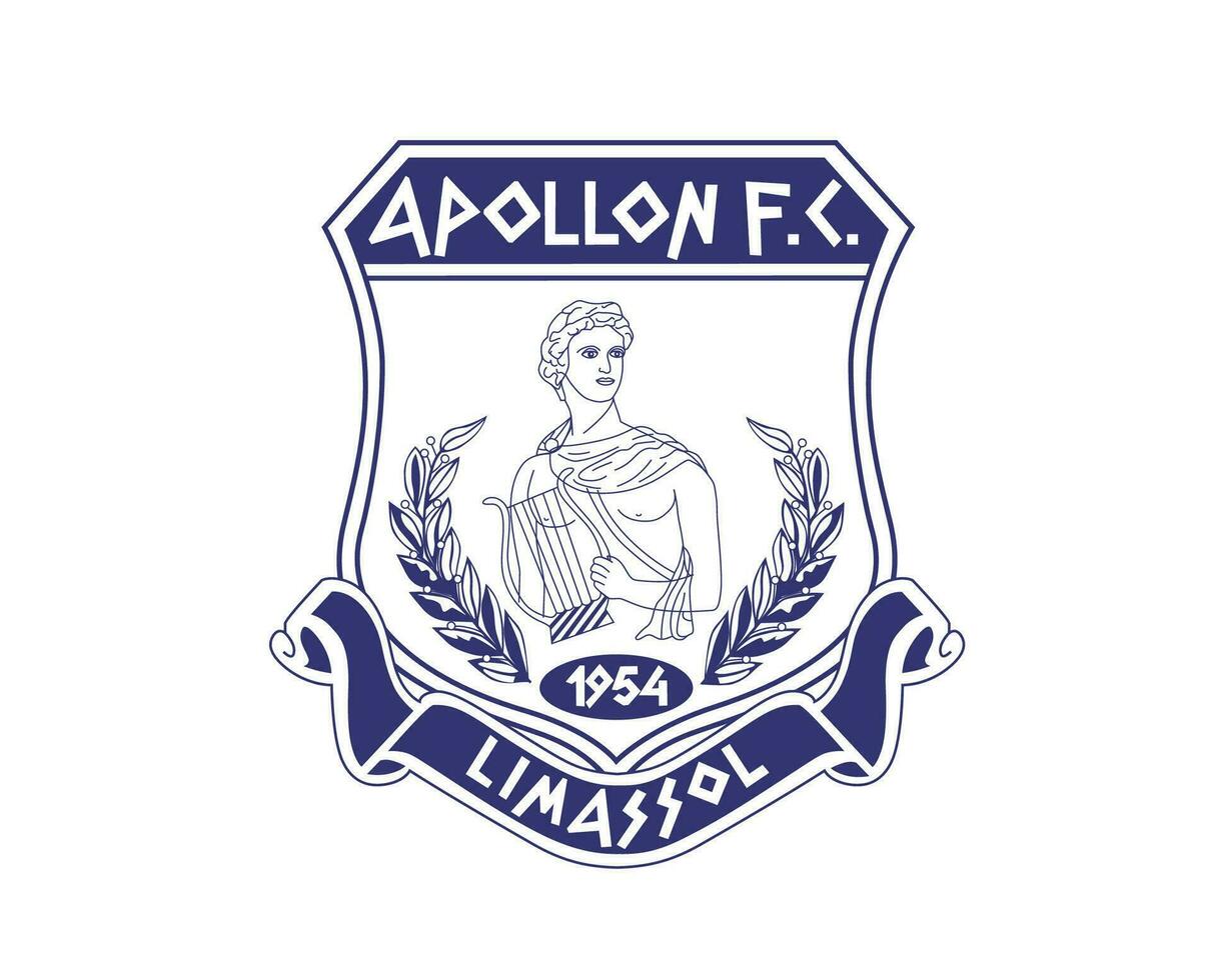 Apolo Limassol club símbolo logo Chipre liga fútbol americano resumen diseño vector ilustración