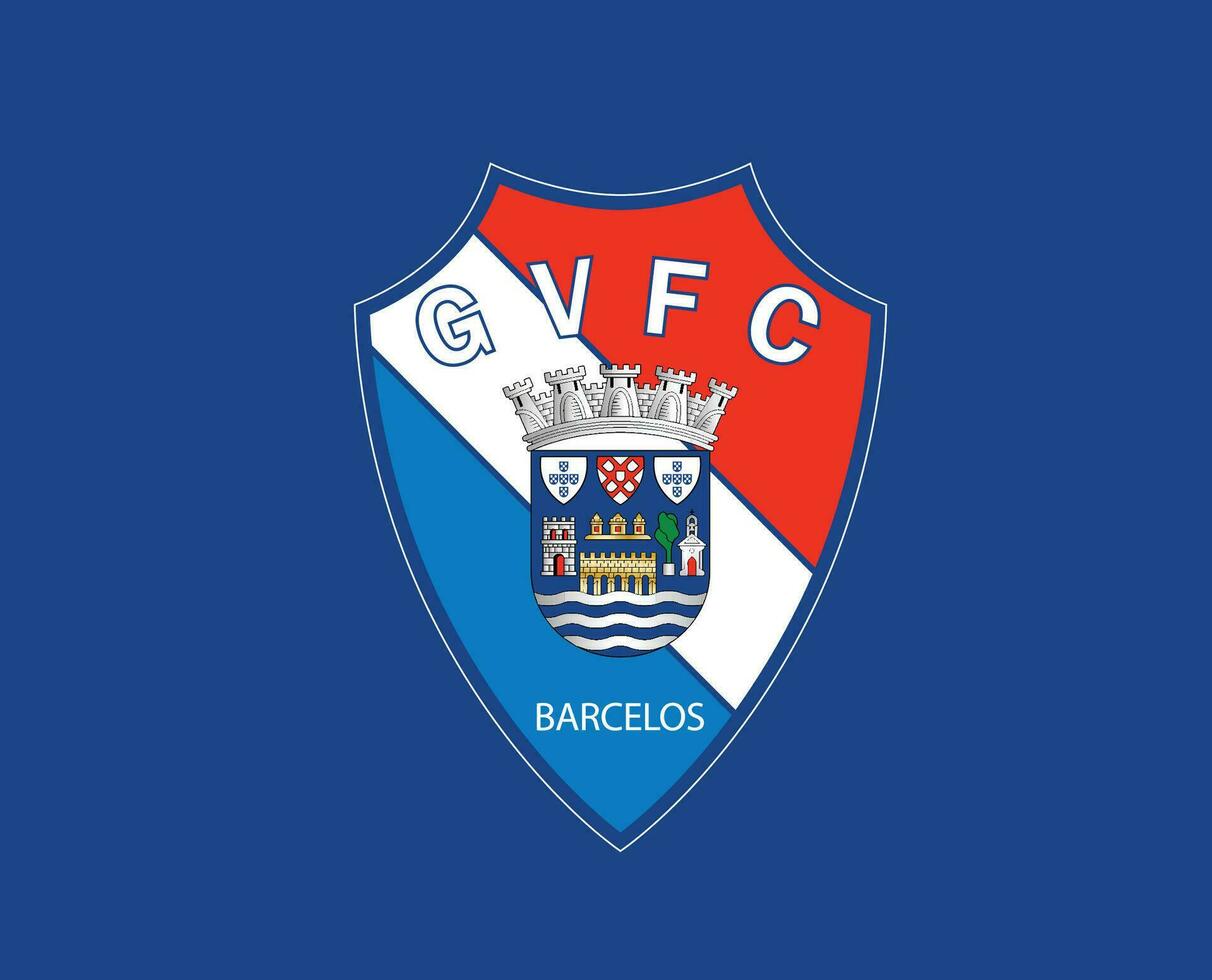 gil vicente logo club símbolo Portugal liga fútbol americano resumen diseño vector ilustración con azul antecedentes