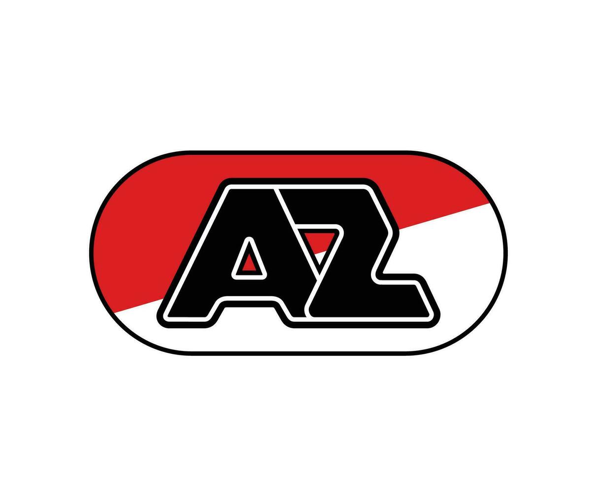 AZ Alkmaar Club Logo Symbol Netherlands Eredivisie League Football Abstract Design Vector Illustration