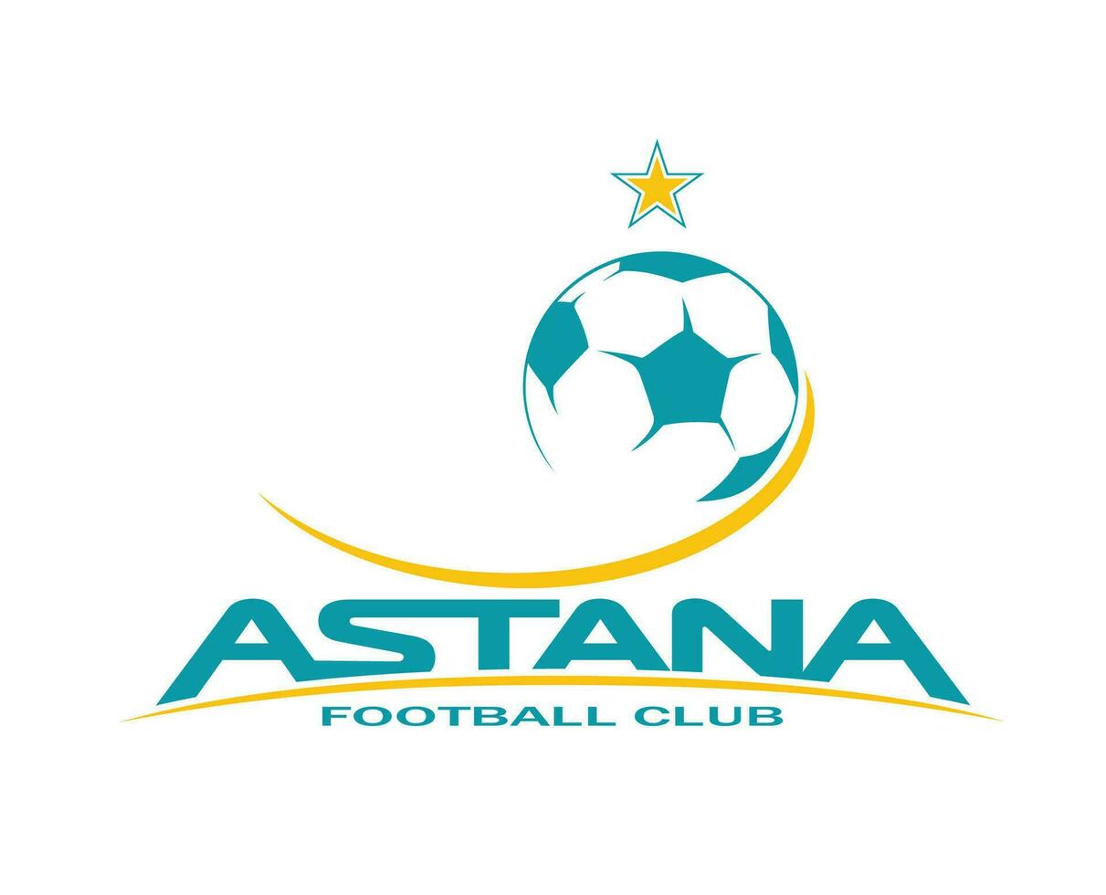 FC Astana Club Symbol Logo Kazakhstan League Football Abstract Design Vector Illustration