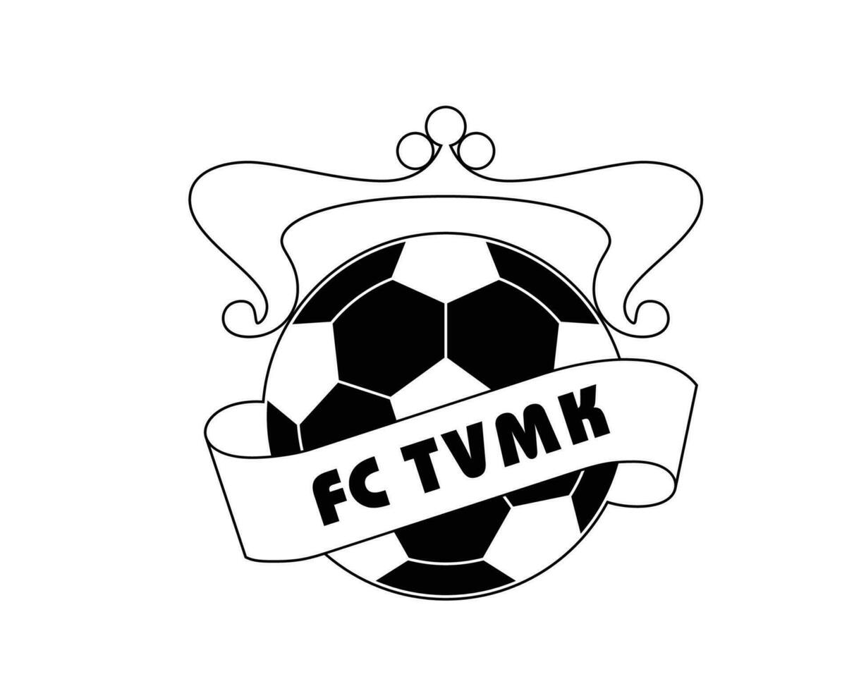 TVMK Tallinn Club Symbol Logo Black Estonia League Football Abstract Design Vector Illustration