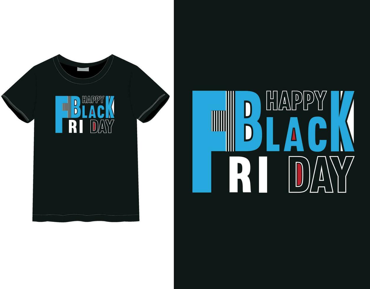 Black Friday t-shirt design vector