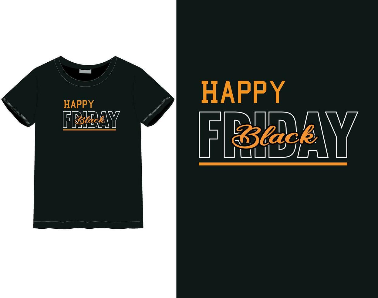 Black Friday t-shirt design vector