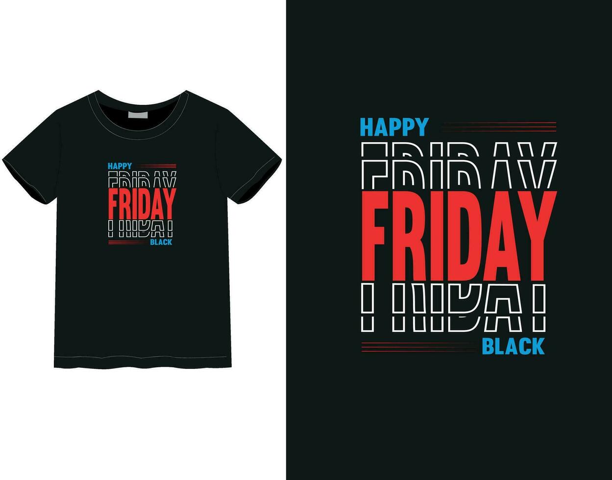 Black Friday t-shirt design vector