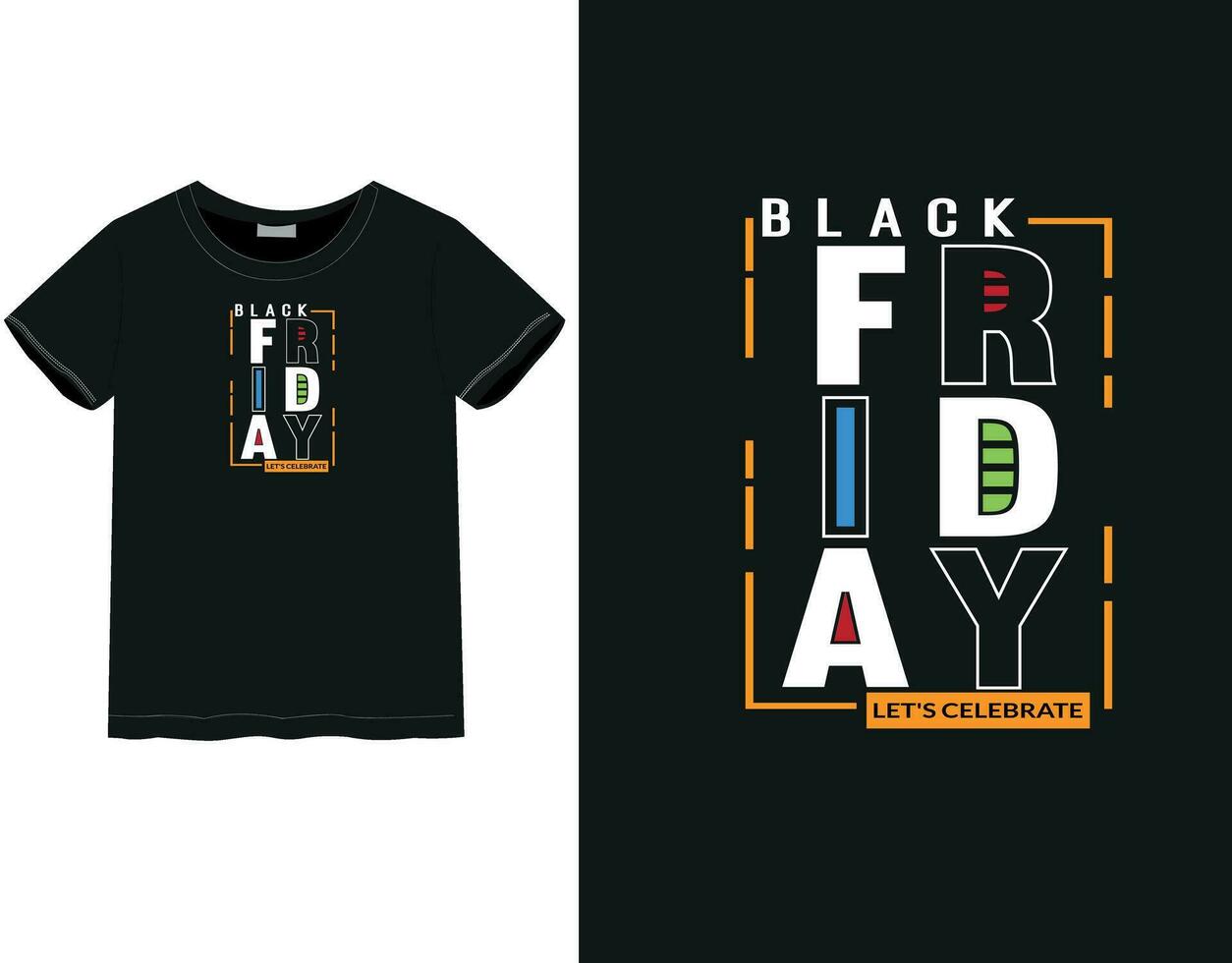 Black Friday t-shirt design vector