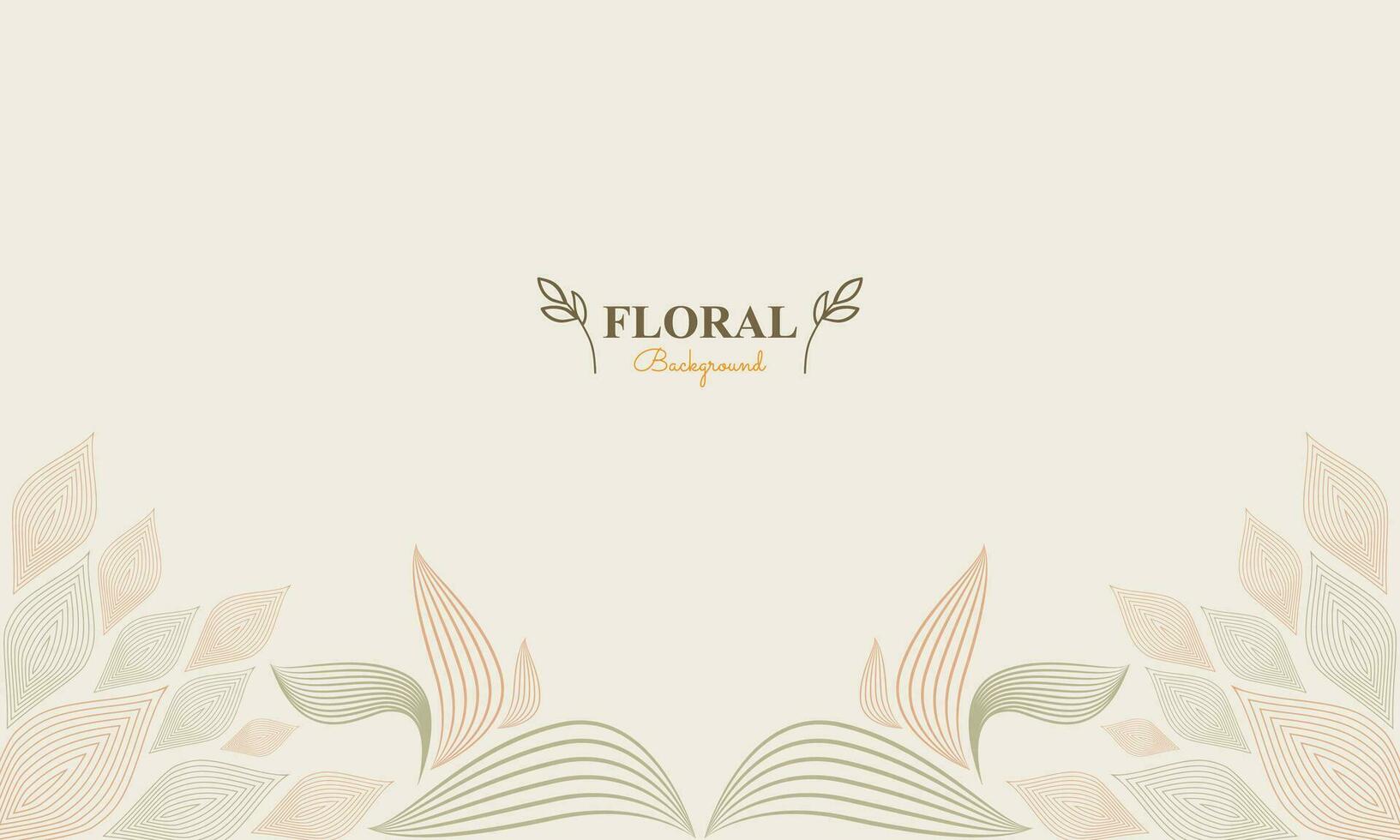 resumen floral antecedentes con resumen natural forma, hoja y floral ornamento en suave color diseño vector