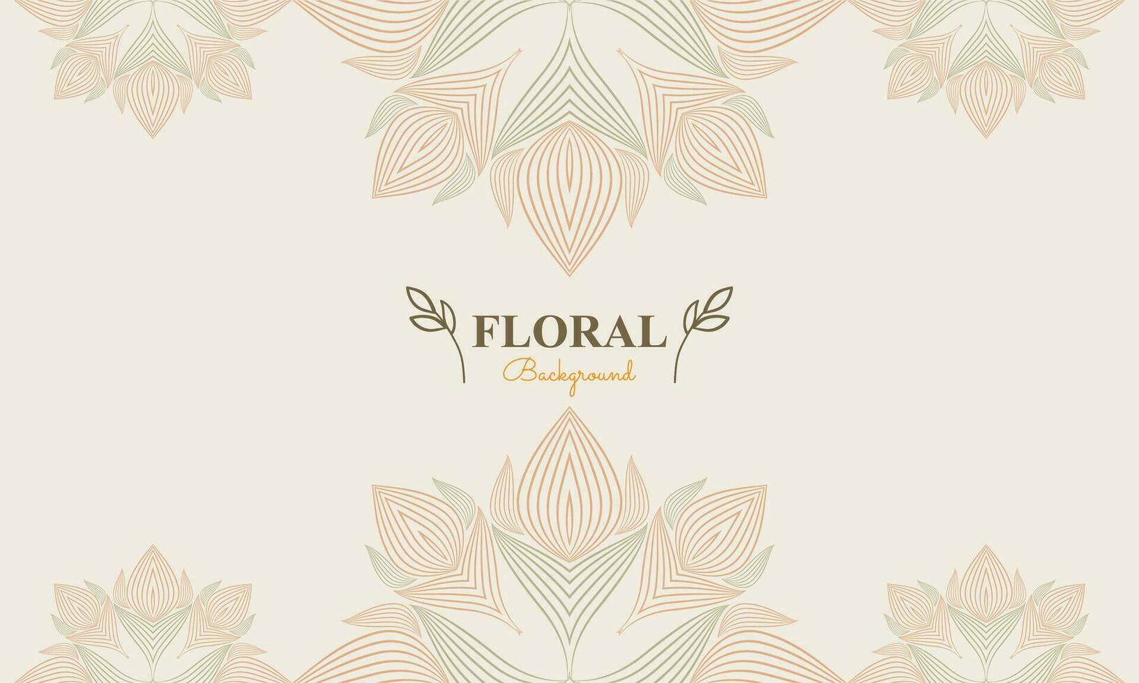 natural antecedentes con resumen natural forma, hoja y floral ornamento en suave color estilo diseño vector