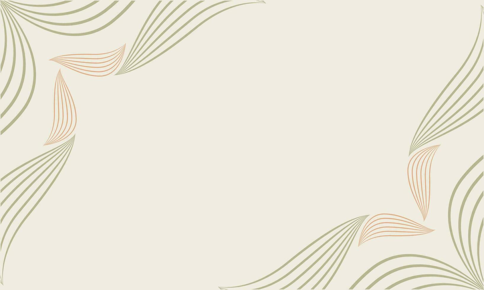 abstract floral background with abstract natural shape, leaf and floral ornament in soft color design vector