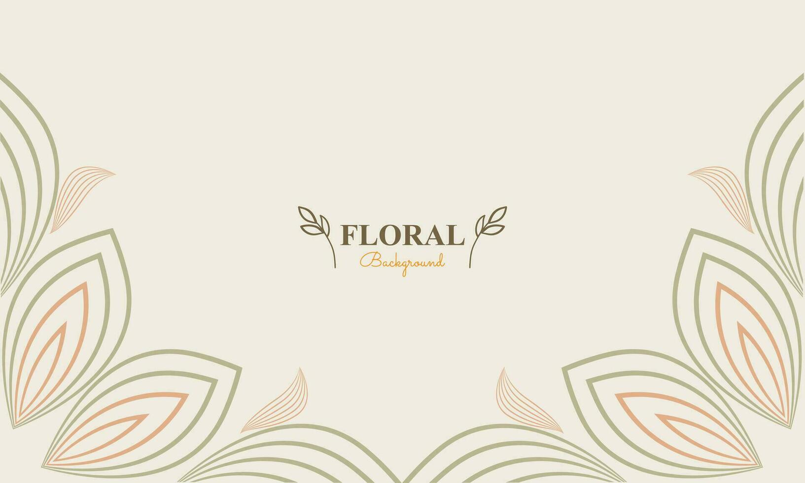 resumen floral antecedentes con resumen natural forma, hoja y floral ornamento en suave color diseño vector