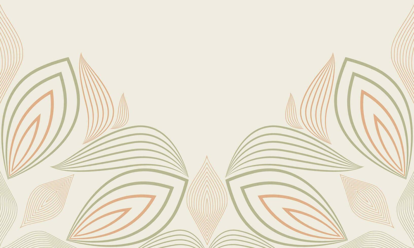 abstract floral background with abstract natural shape, leaf and floral ornament in soft color design vector