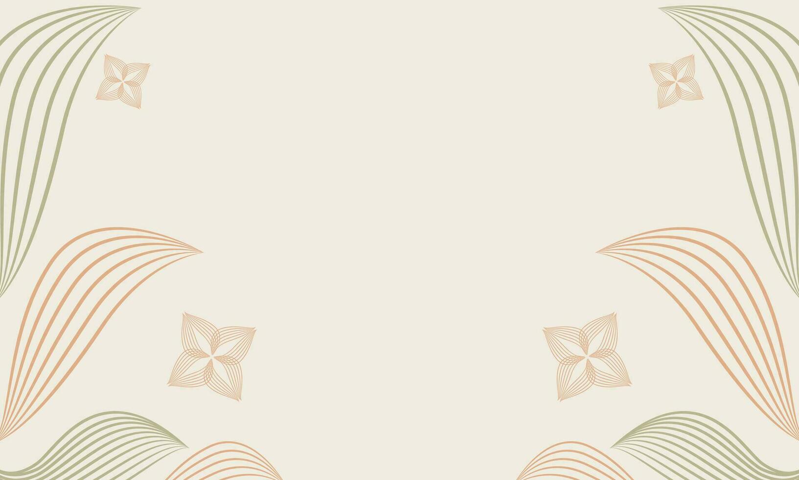 abstract floral background with abstract natural shape, leaf and floral ornament in soft color design vector