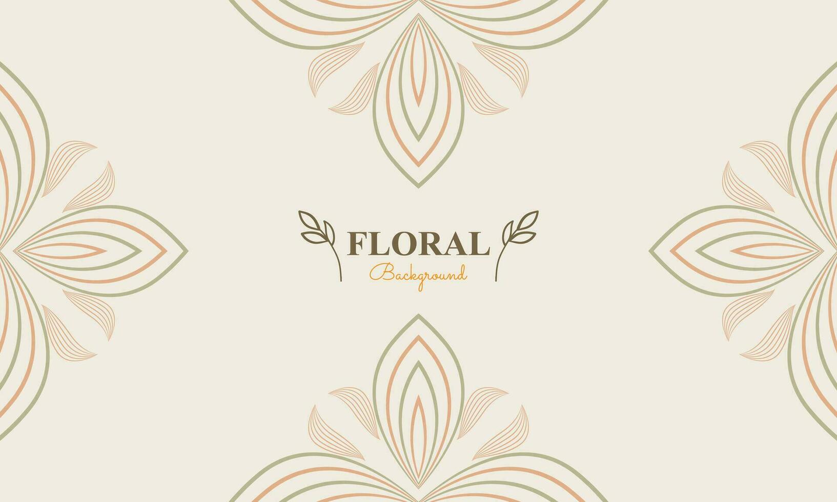 natural antecedentes con resumen natural forma, hoja y floral ornamento en suave color estilo diseño vector