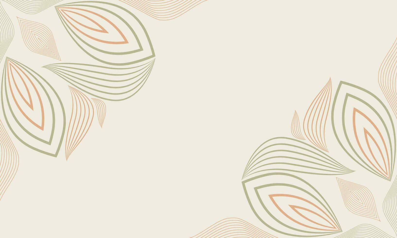 abstract floral background with abstract natural shape, leaf and floral ornament in soft color design vector