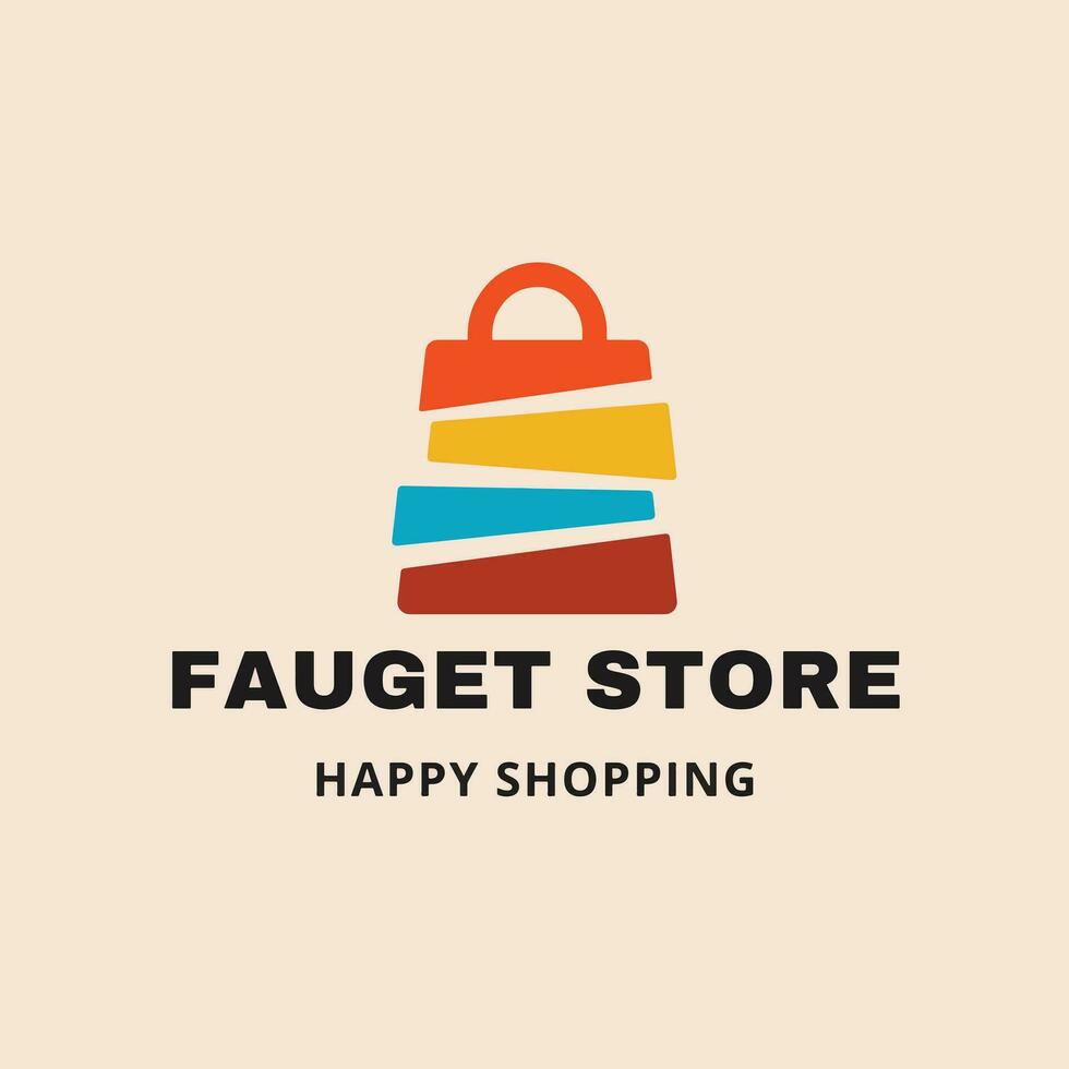 Business logo for online shop vector