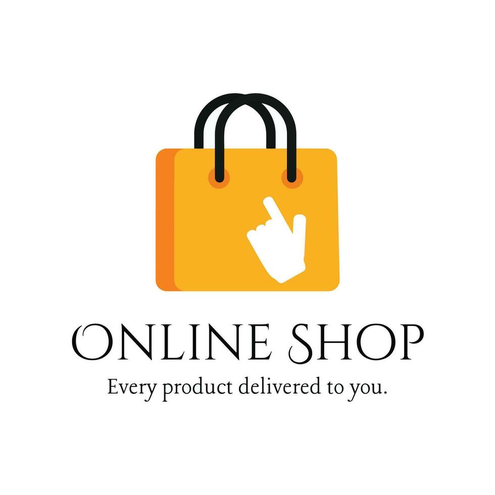Business logo for online shop vector