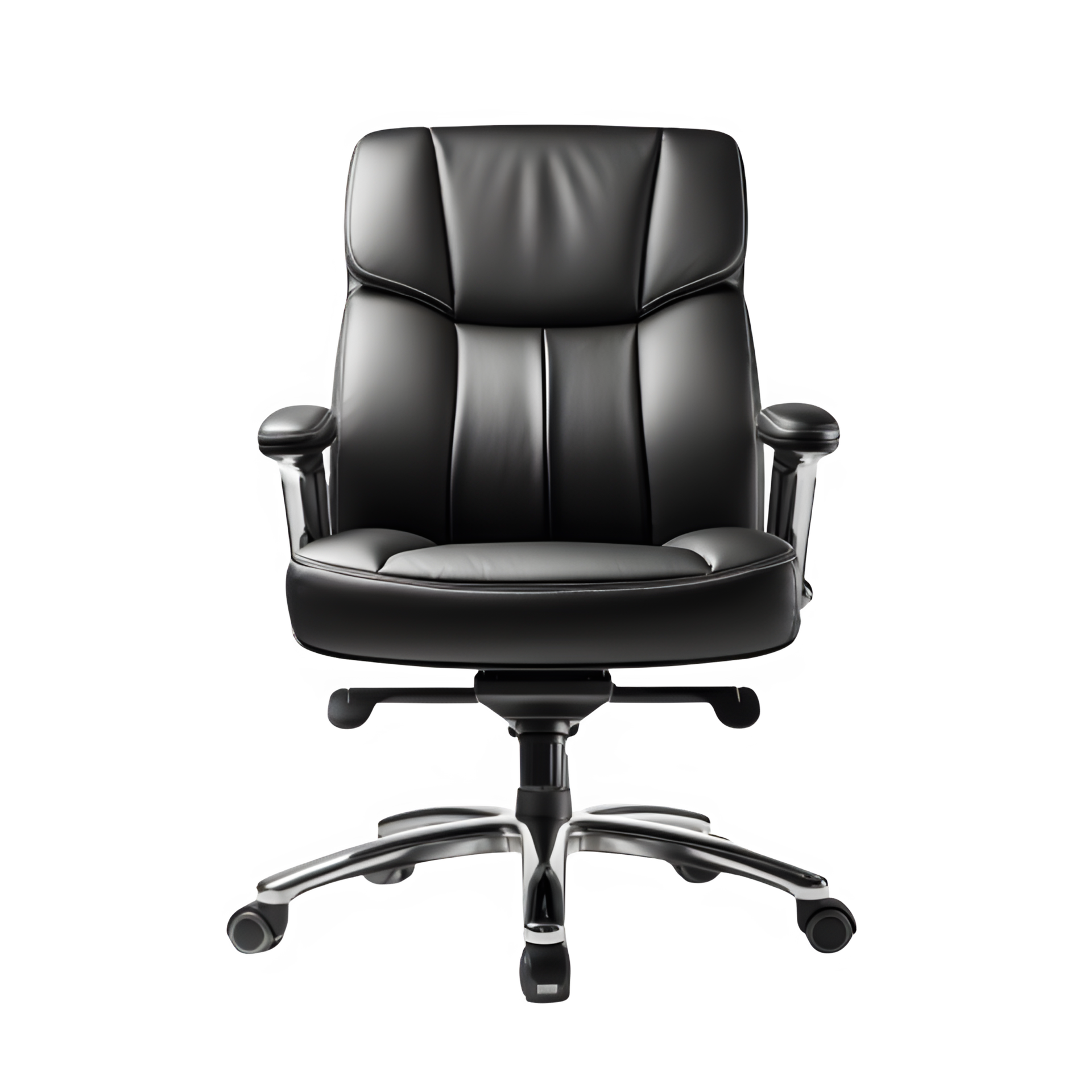 office chair isolated on transparent background ,boss business chair