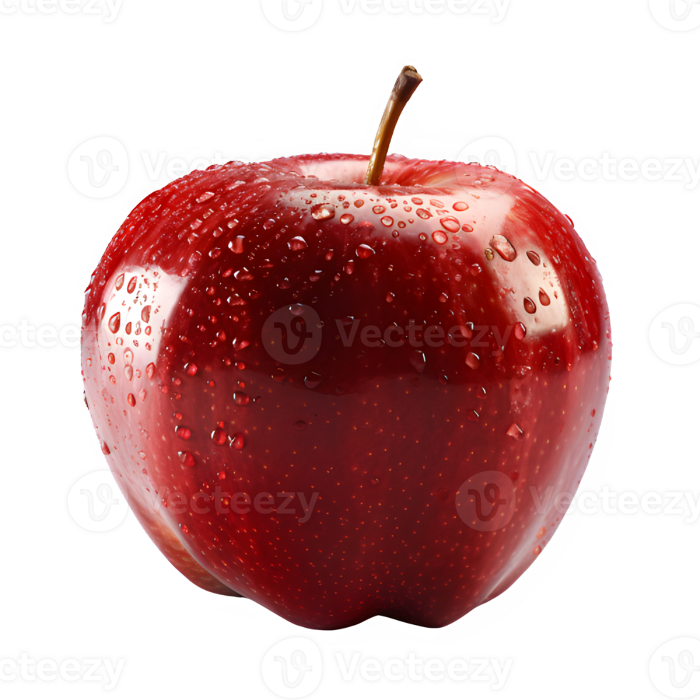 apple png ,Fresh red apple isolated on transparent background ,generative ai