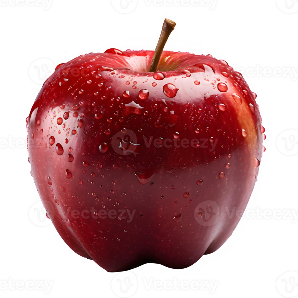 apple png ,Fresh red apple isolated on transparent background ,generative ai