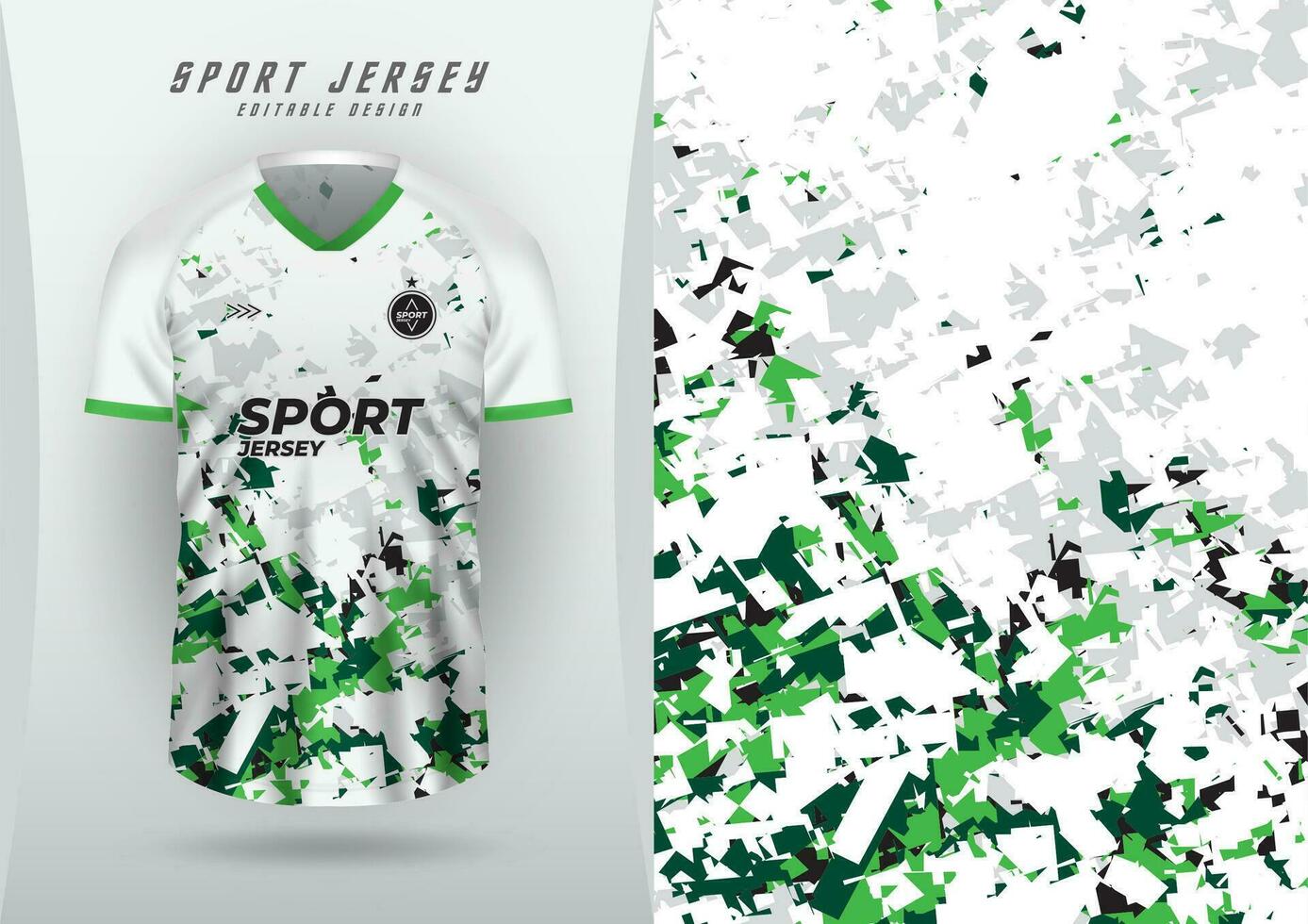 Background for sports, jersey, football, running jersey, racing jersey, cycling, white texture, pattern, halftone grunge. dark green and light green natural vector