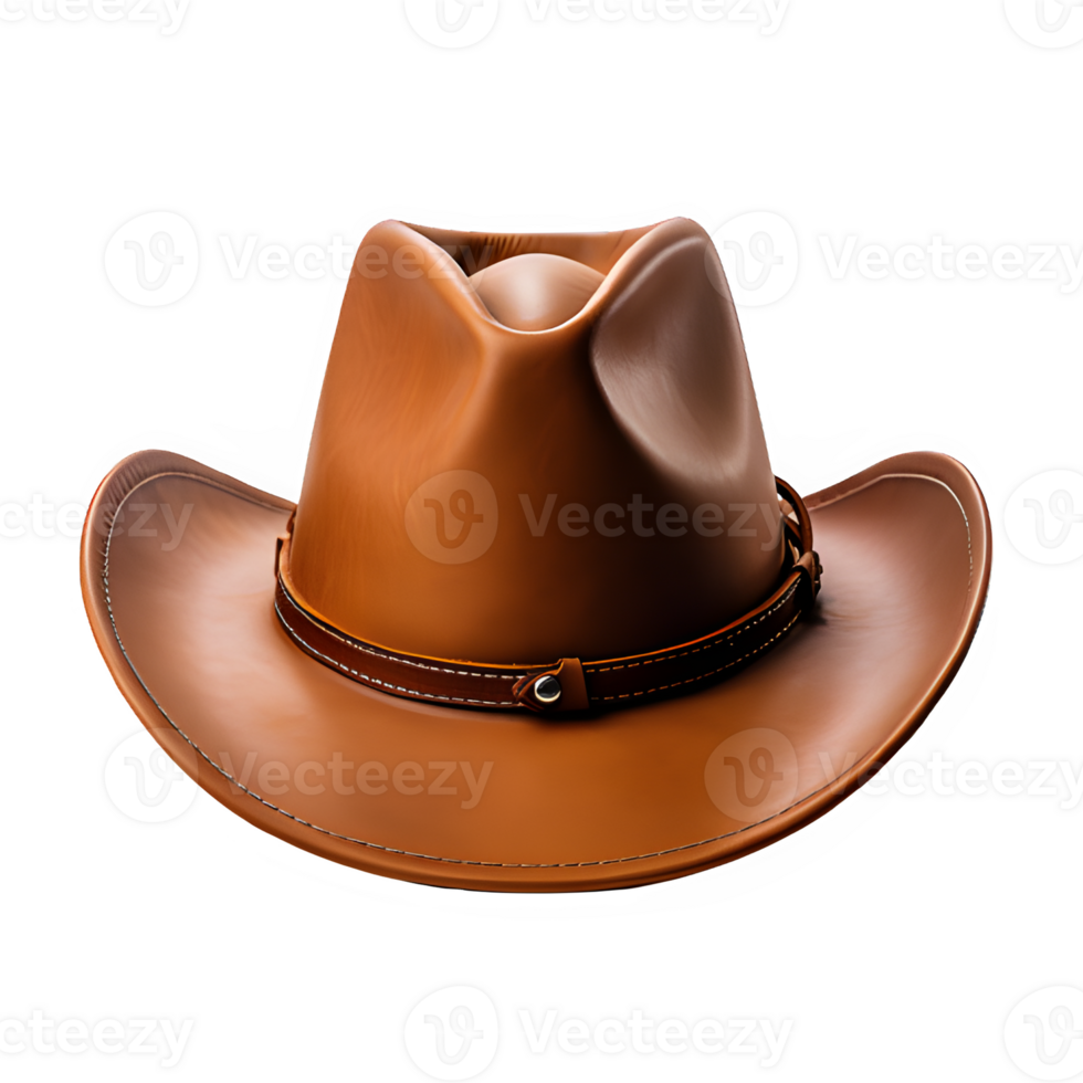 cowboy hat isolated png ,cowboy hat accessories isolated on transparent background ,generative ai