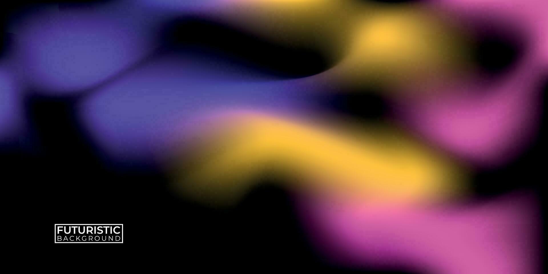 Colorful fluid and wavy gradient mesh background template copy space set. Dynamic colour gradation flow backdrop design for poster, banner, flyer, magazine, cover, brochure, festival, or event. vector