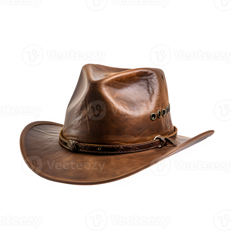 cowboy hat isolated png ,cowboy hat accessories isolated on transparent background ,generative ai