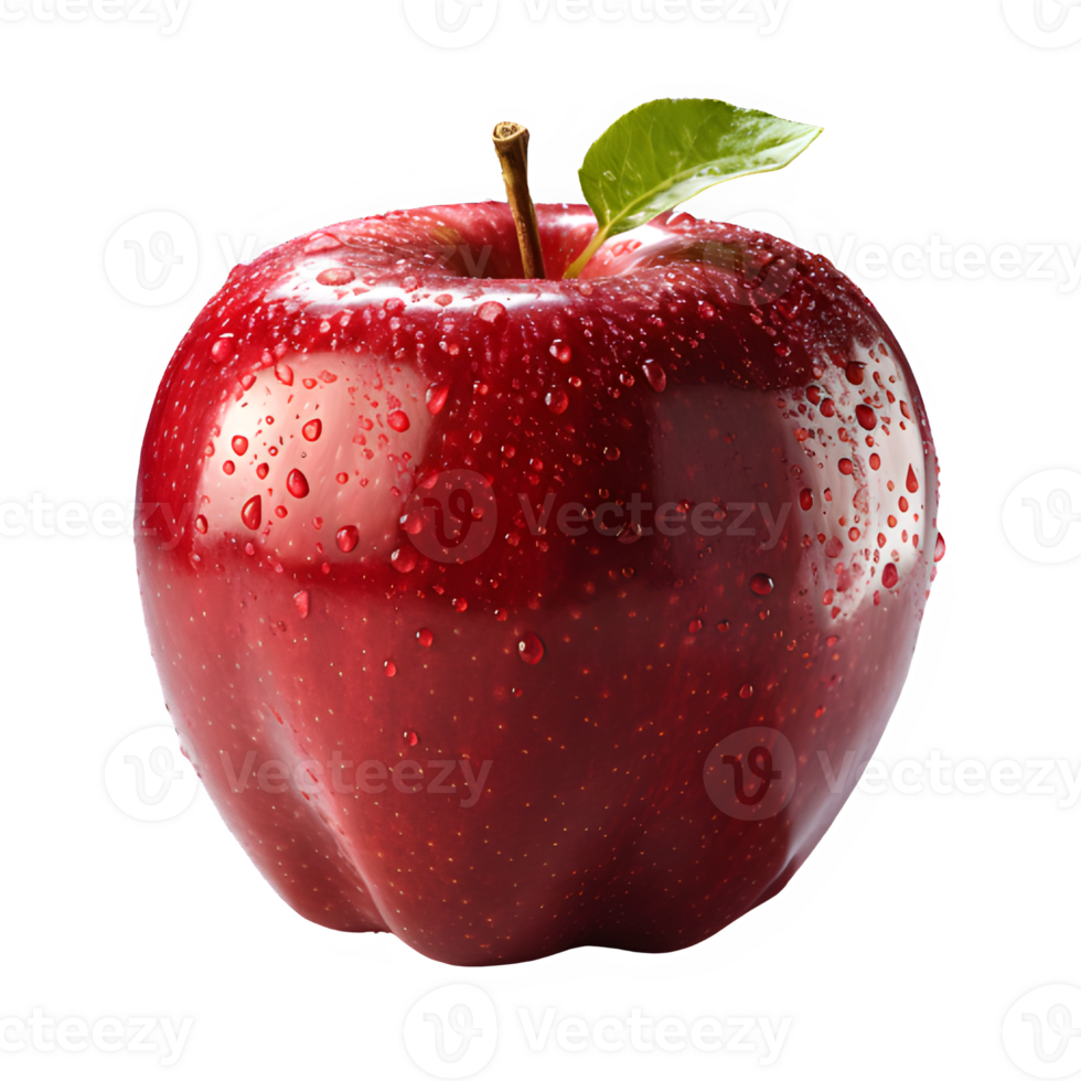 apple png ,Fresh red apple isolated on transparent background ,generative ai