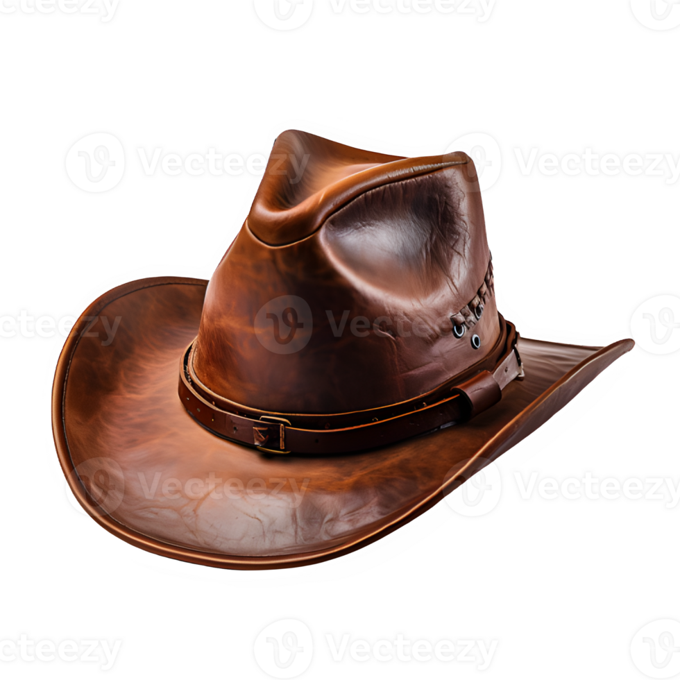 cowboy hat isolated png ,cowboy hat accessories isolated on transparent background ,generative ai