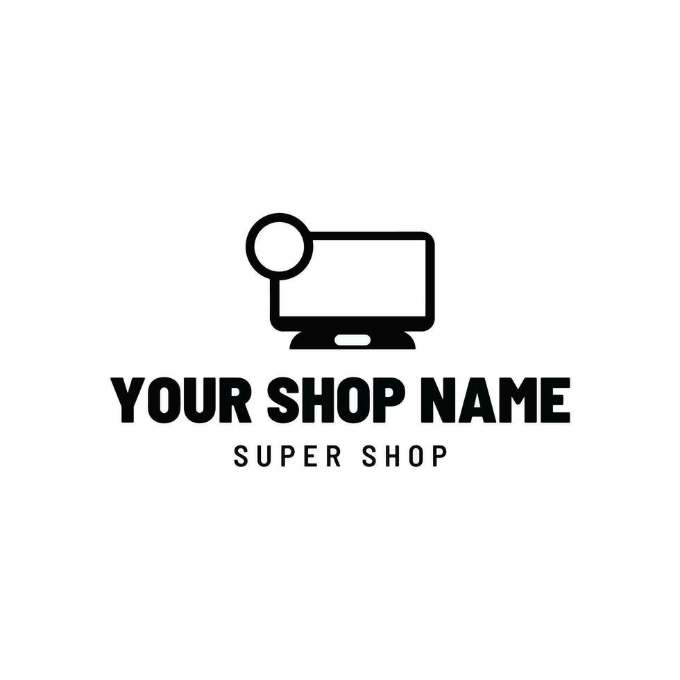 Business logo for online shop vector