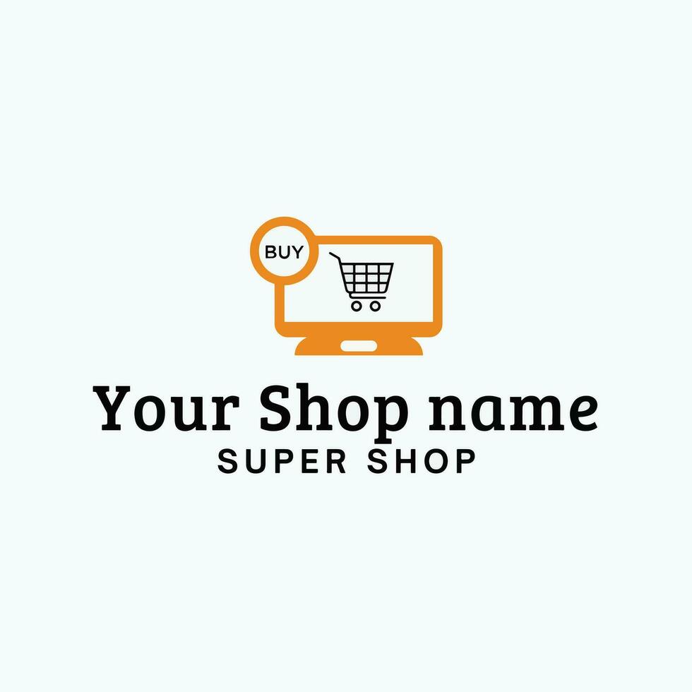 Business logo for online shop vector