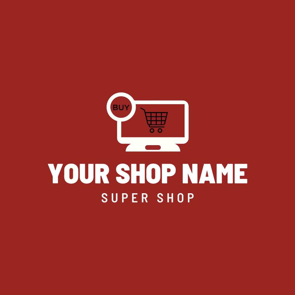 Business logo for online shop vector