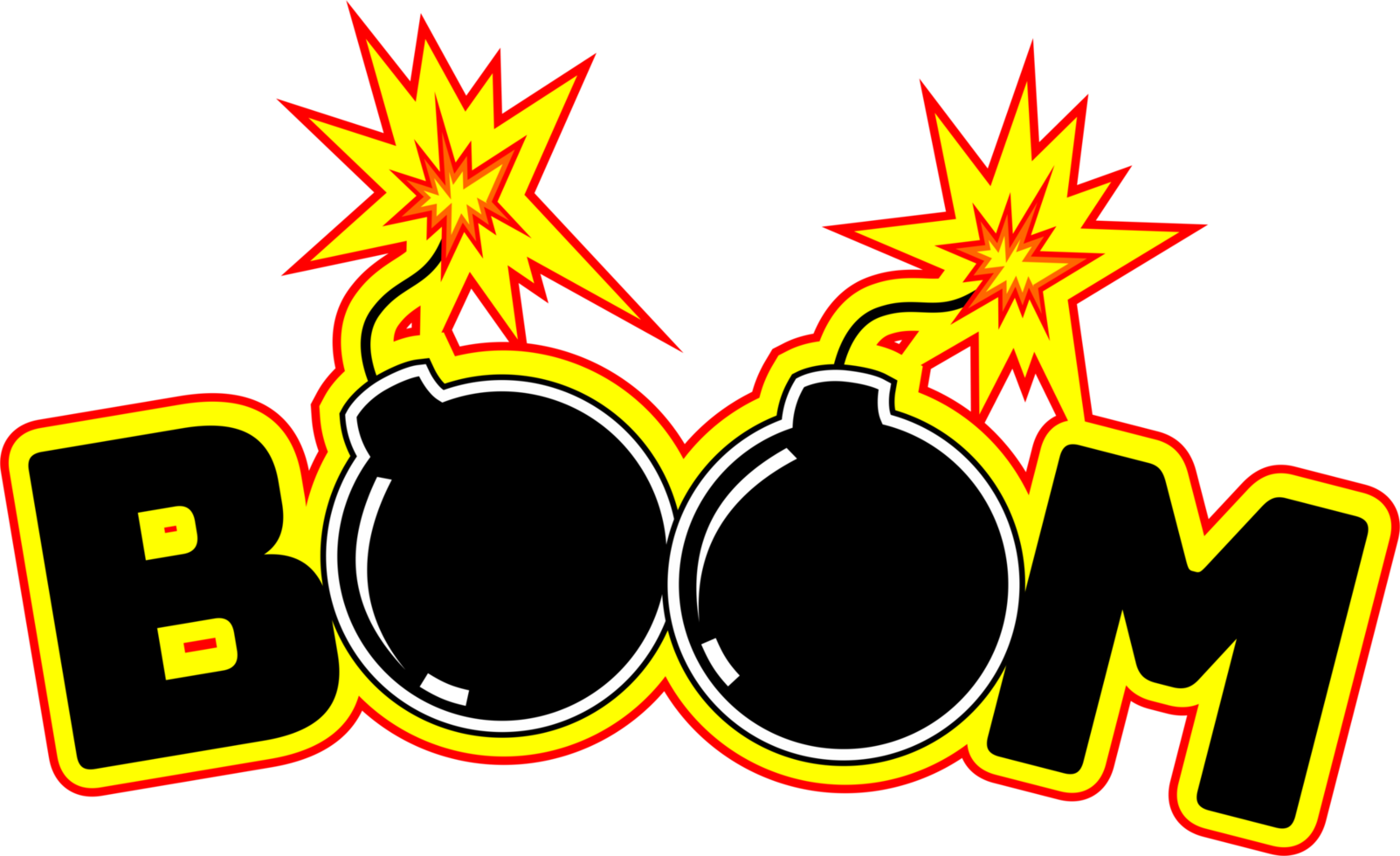 Boom logo badge sticker PNG