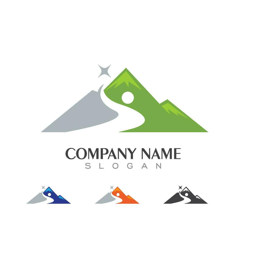 Mountain icon Logo vector