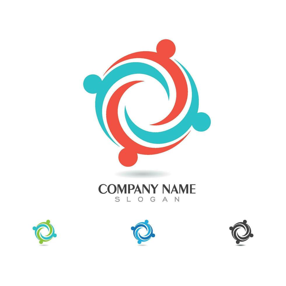 Community, network and social icon vector
